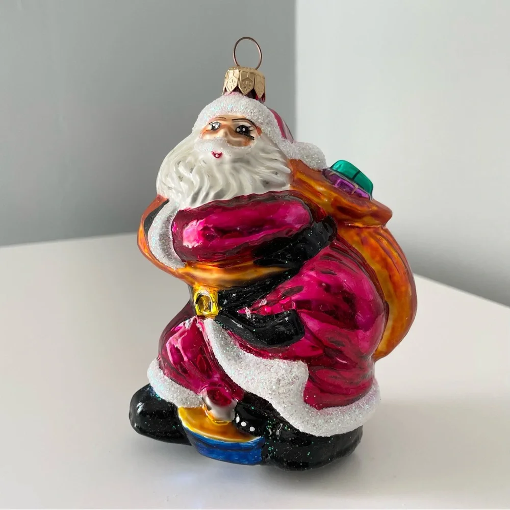 Santa with Sack of Gifts Ornament by Christopher Radko